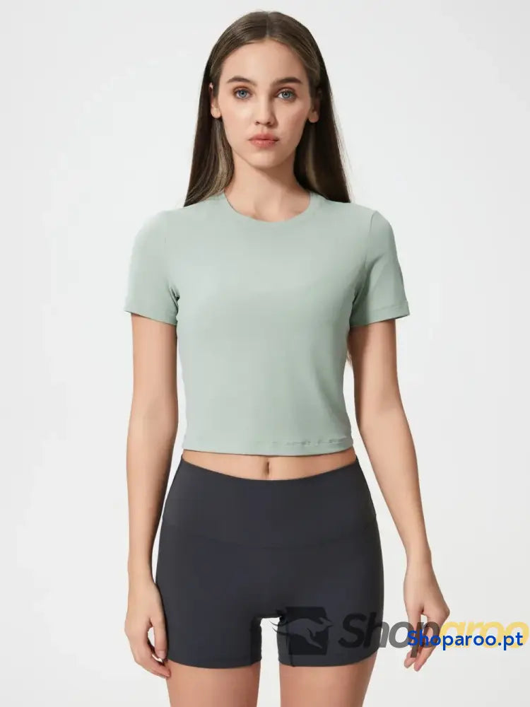 Millennia Round Neck Short Sleeve Active T-Shirt