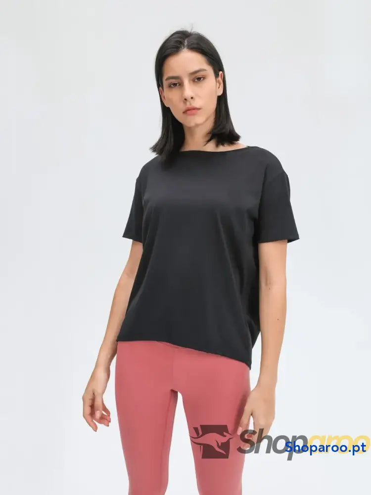 Millennia Round Neck Short Sleeve Active T-Shirt