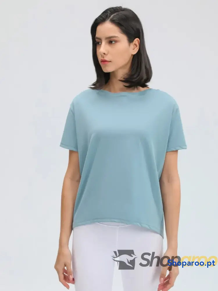 Millennia Round Neck Short Sleeve Active T-Shirt