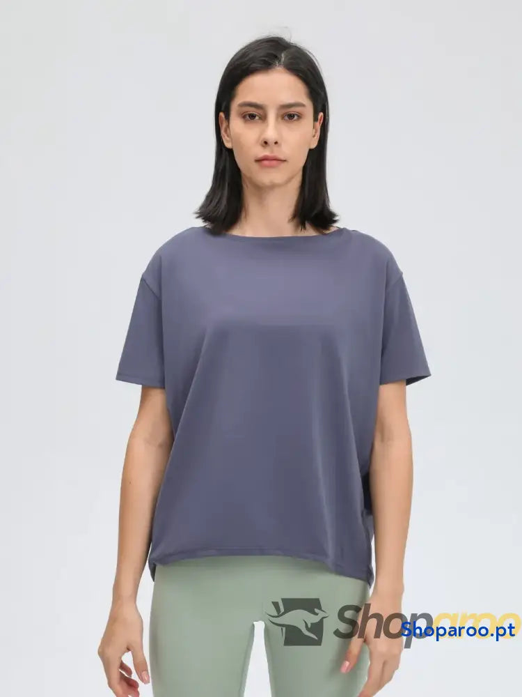 Millennia Round Neck Short Sleeve Active T-Shirt