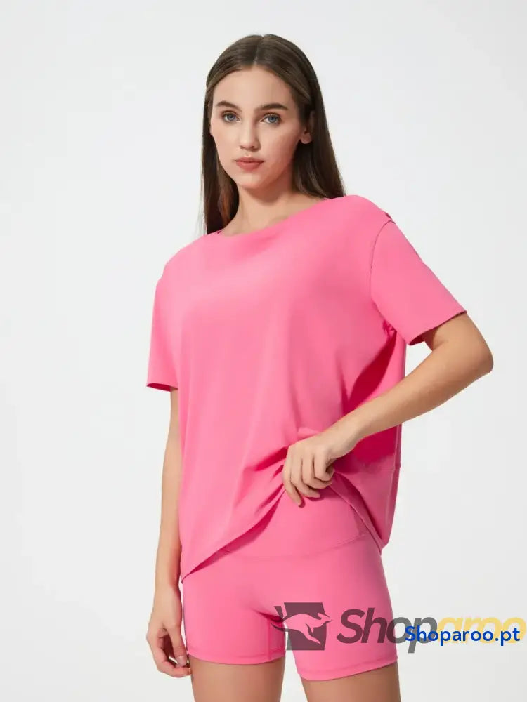 Millennia Round Neck Short Sleeve Active T-Shirt