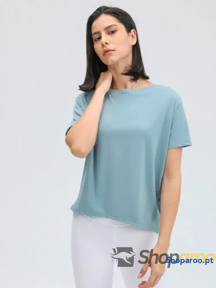 Millennia Round Neck Short Sleeve Active T-Shirt