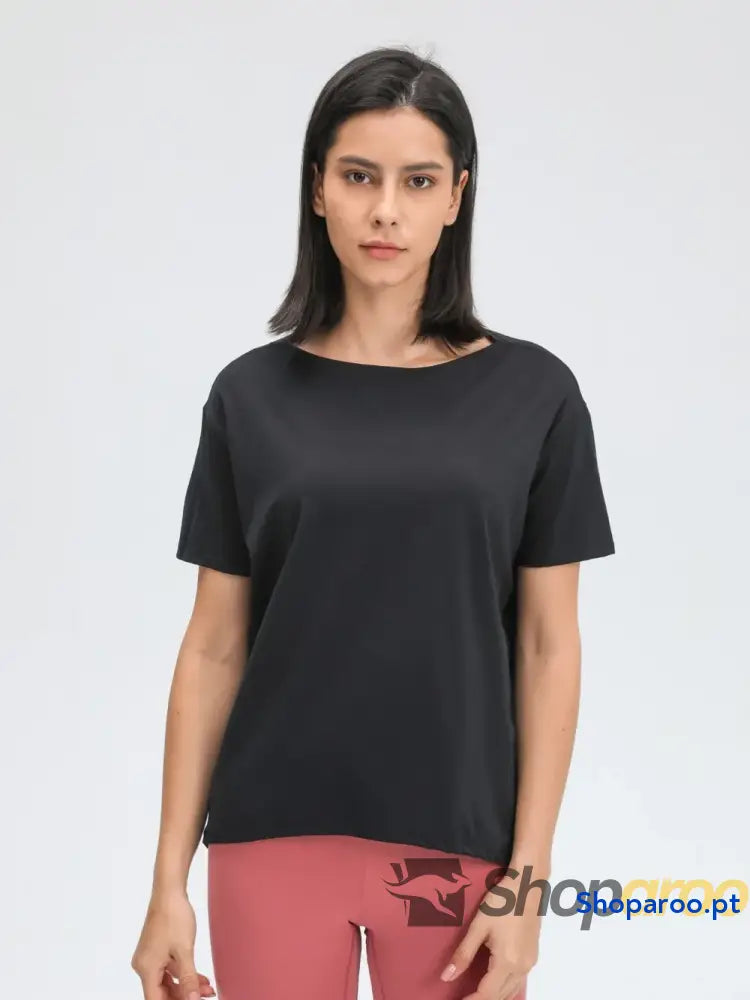 Millennia Round Neck Short Sleeve Active T-Shirt