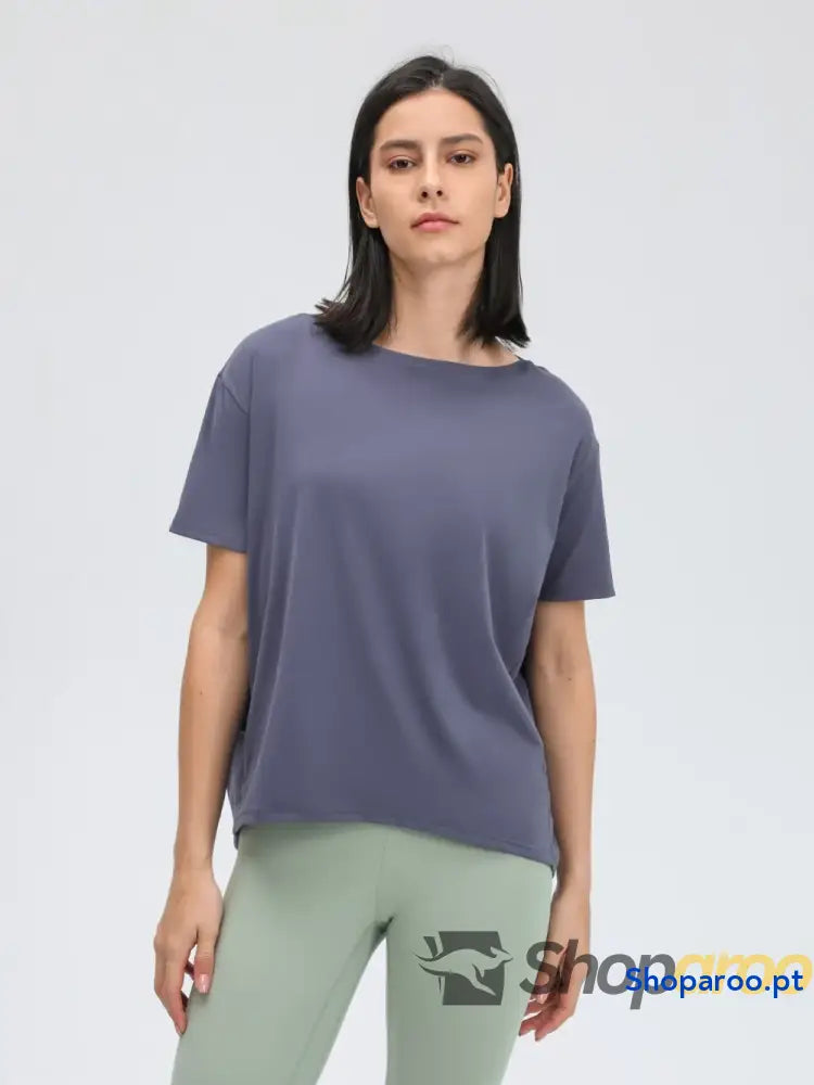 Millennia Round Neck Short Sleeve Active T-Shirt