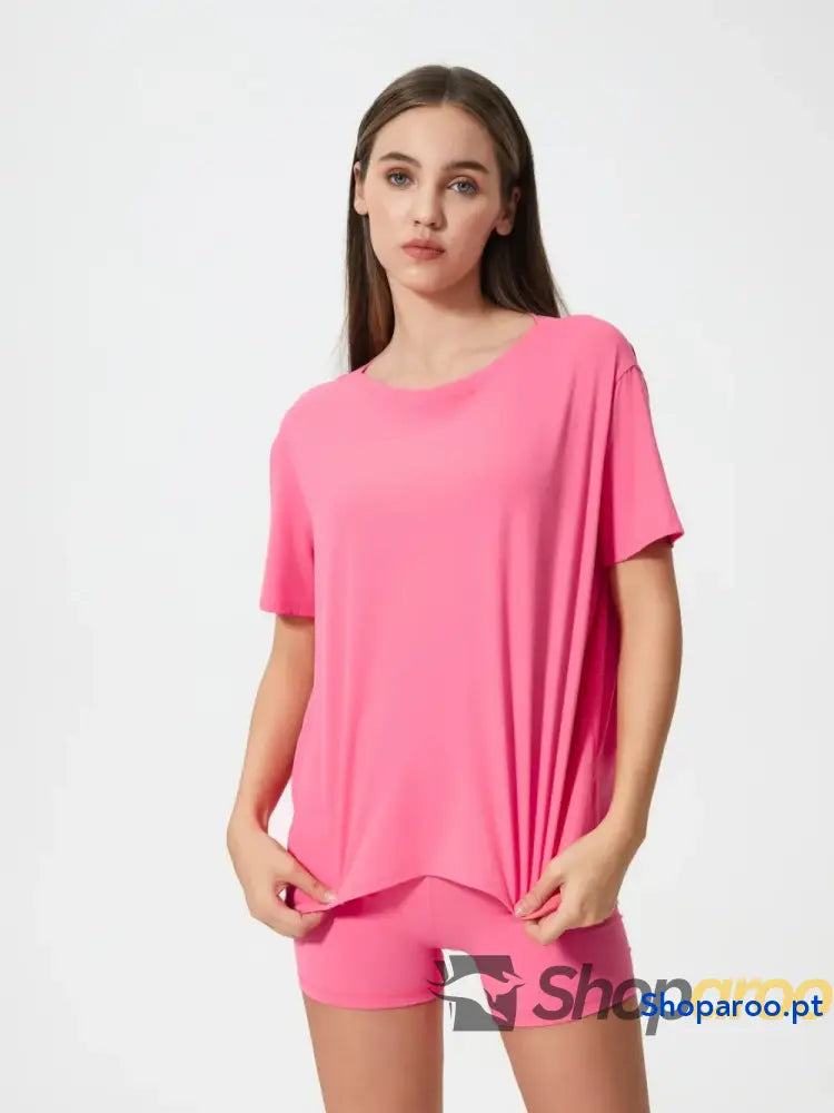 Millennia Round Neck Short Sleeve Active T-Shirt