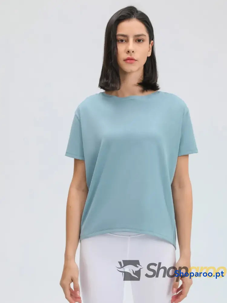 Millennia Round Neck Short Sleeve Active T-Shirt