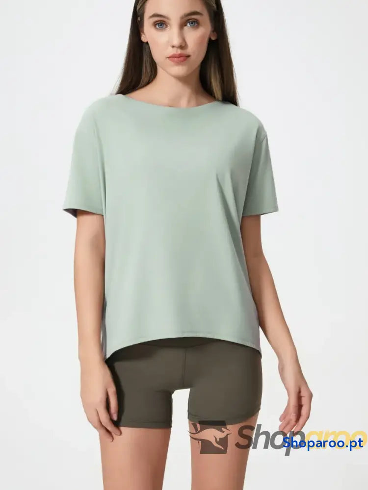 Millennia Round Neck Short Sleeve Active T-Shirt