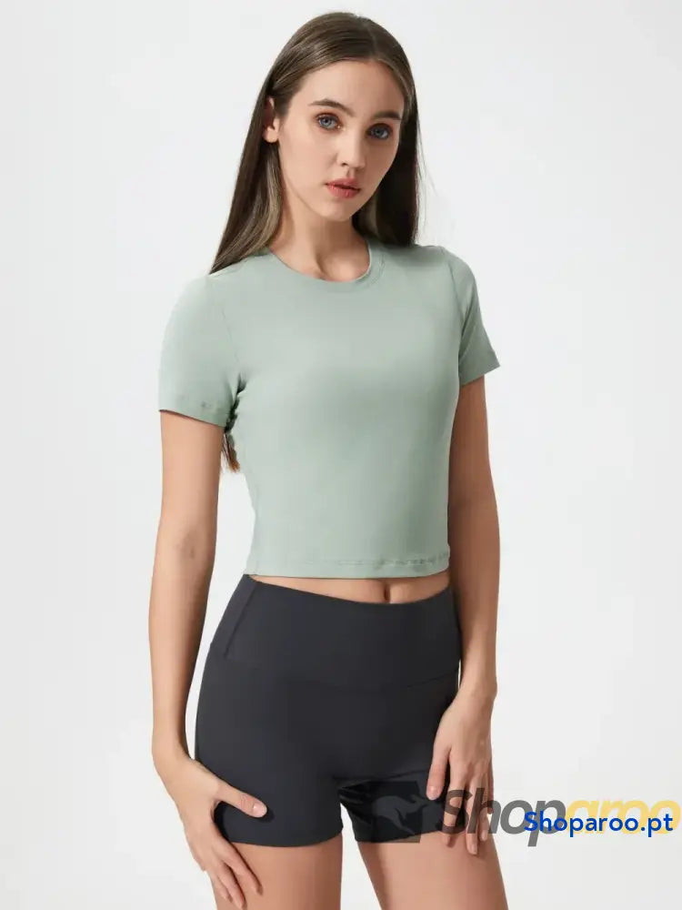 Millennia Round Neck Short Sleeve Active T-Shirt
