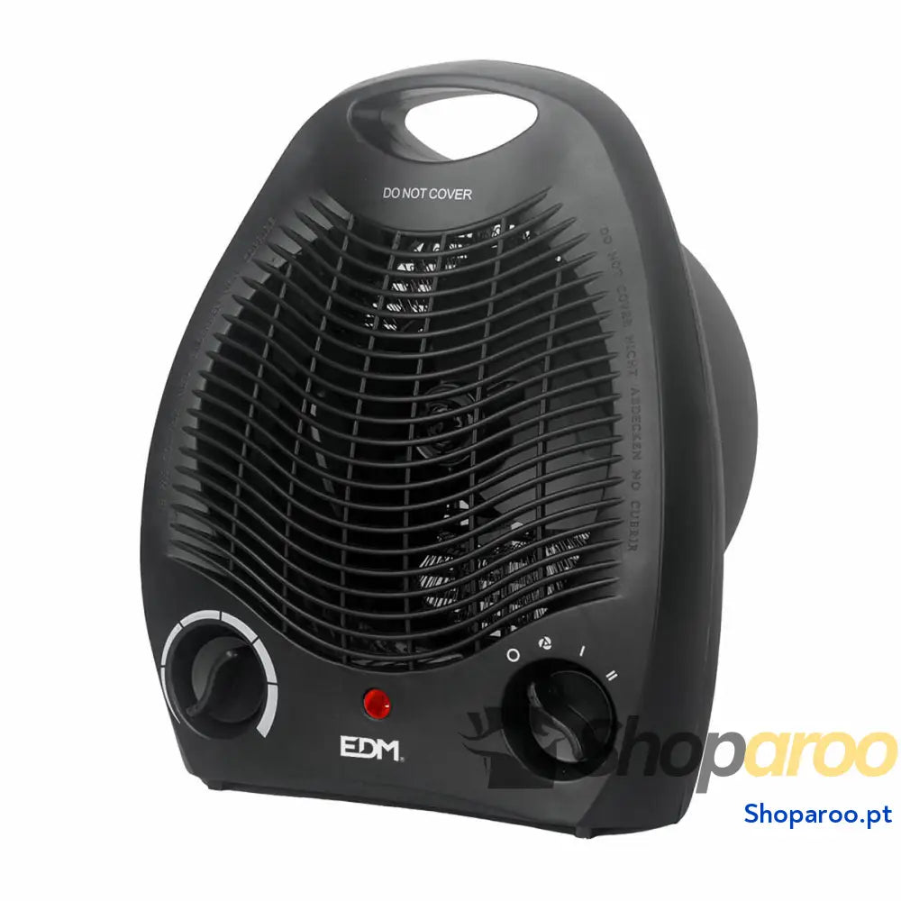 Mini Aquecedor Elétrico Portátil EDM 07220 Preto 1000 2000 W