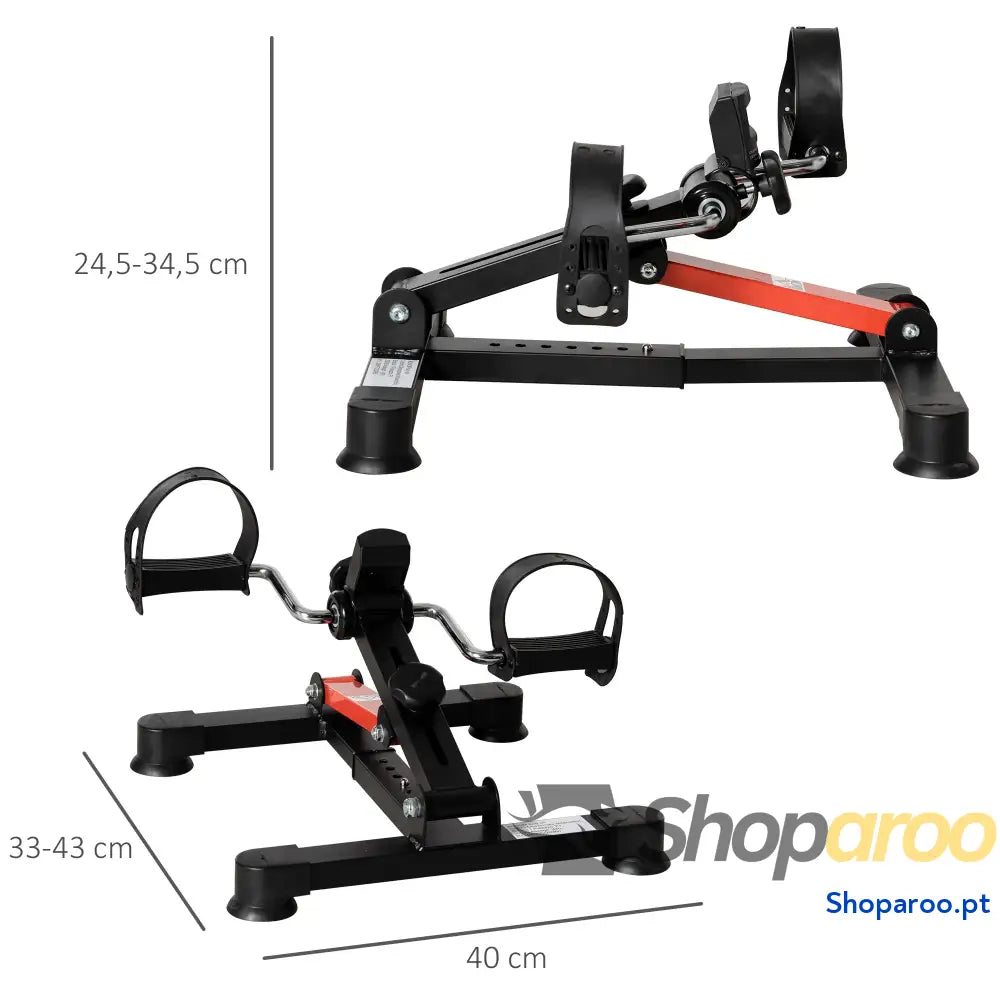 Mini Bicicleta Estática Ajustável para Exercícios de Braços e Pernas