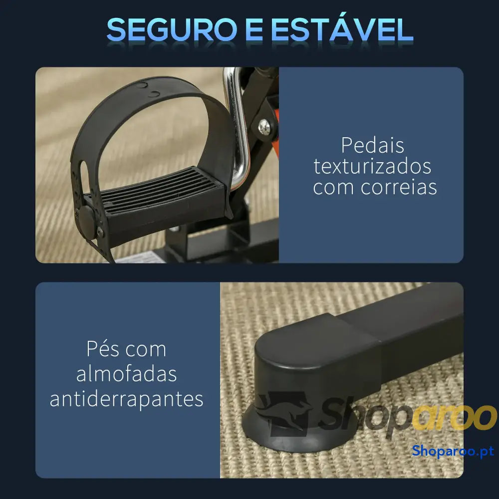 Mini Bicicleta Estática Ajustável para Exercícios de Braços e Pernas