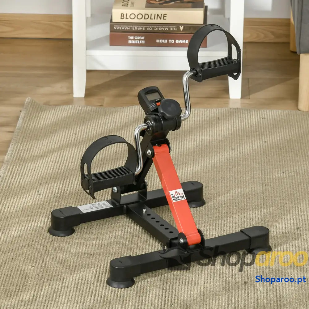 Mini Bicicleta Estática Ajustável para Exercícios de Braços e Pernas