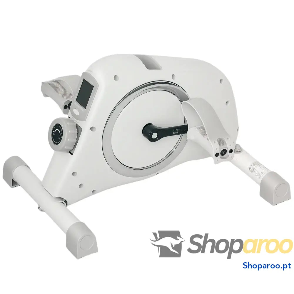 Mini Bicicleta Estática Magnética com LCD para Braços e Pernas Branco