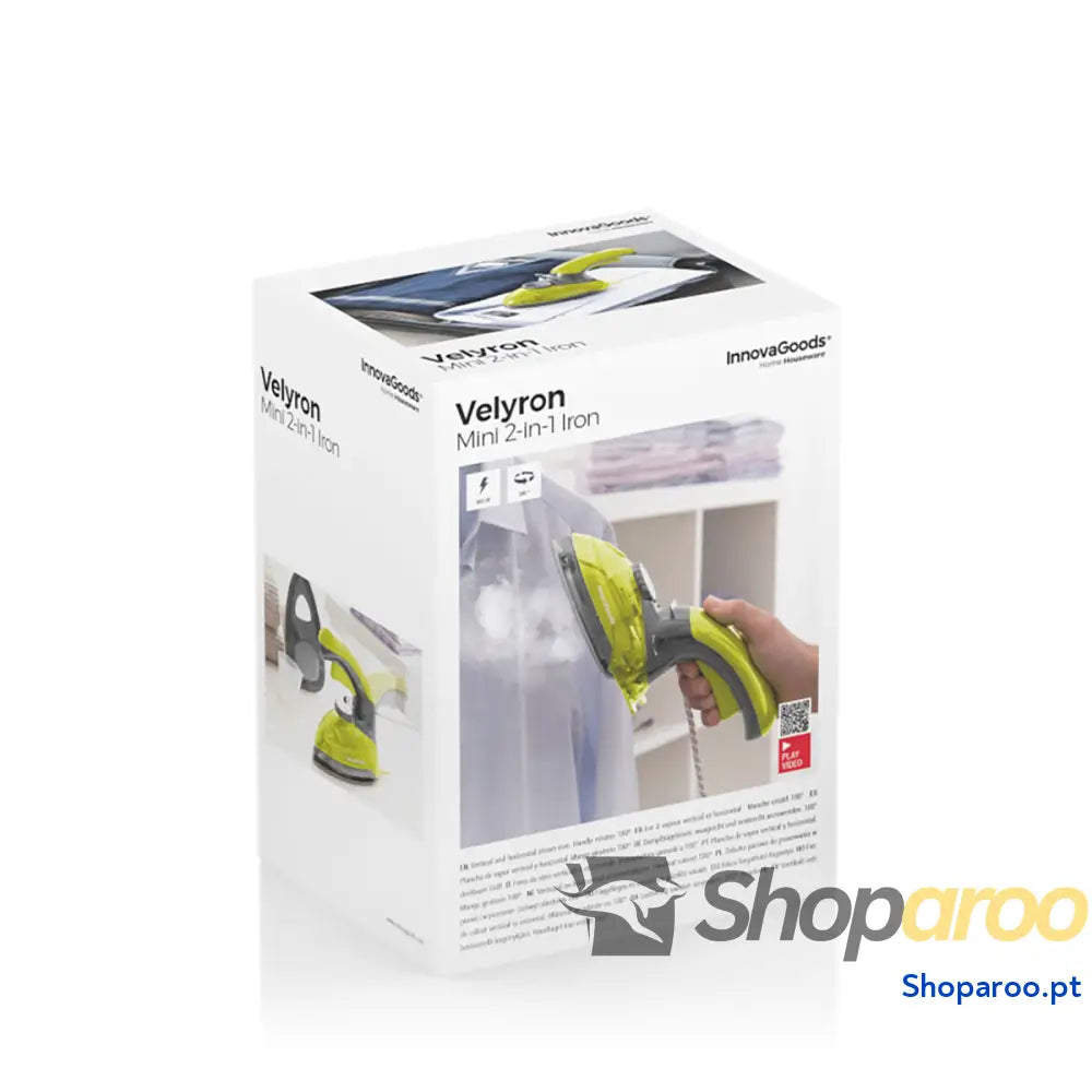 Mini Ferro a Vapor Vertical e Horizontal 2 em 1 Velyron InnovaGoods 800 W