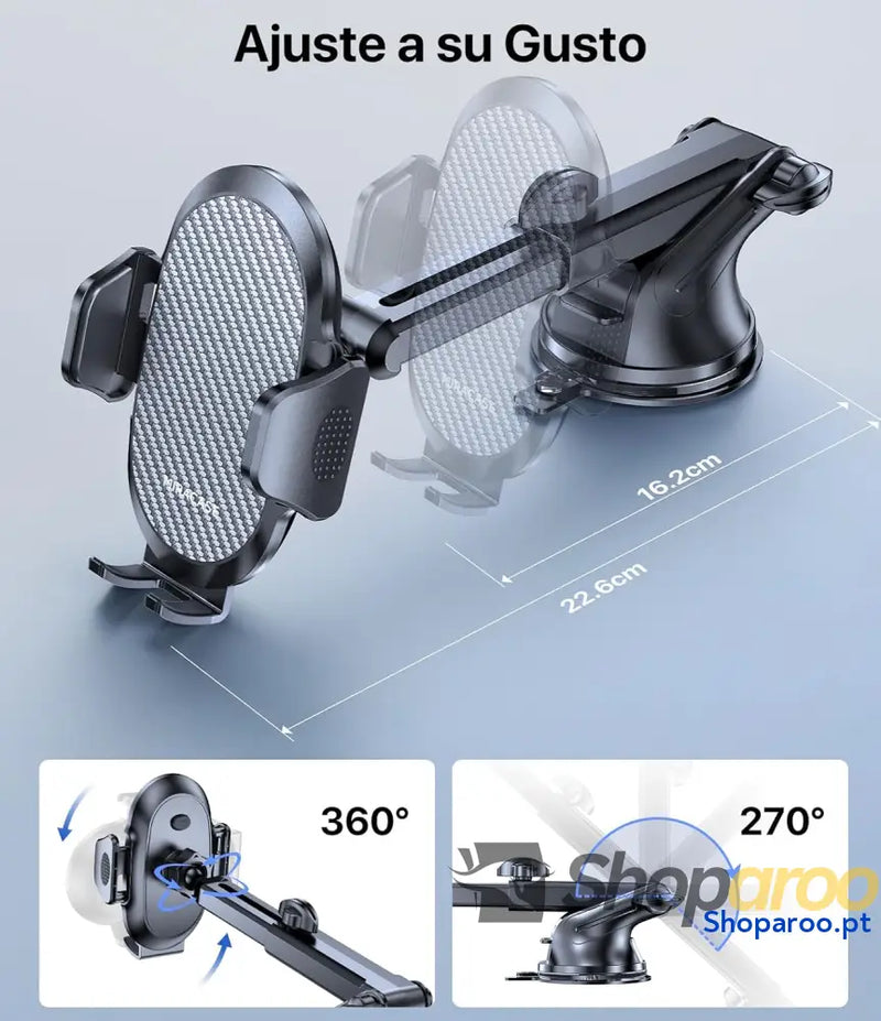 Miracase Suporte móvel carro [2025 ventosa poderosa] suporte de telemóvel em espirro rotação 360° compatibilidade