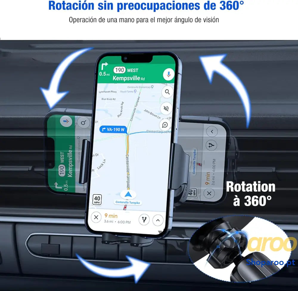 Miracase Suporte móvel universal de ar ventilação compatível com 16 Pro MAX 15 14 13 Plus Mini Galaxy