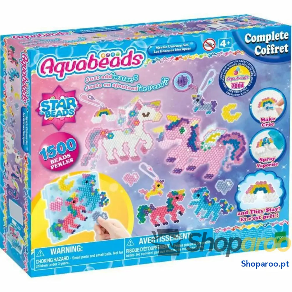 Missangas Aquabeads Fairy Unicorns 1500 Peças