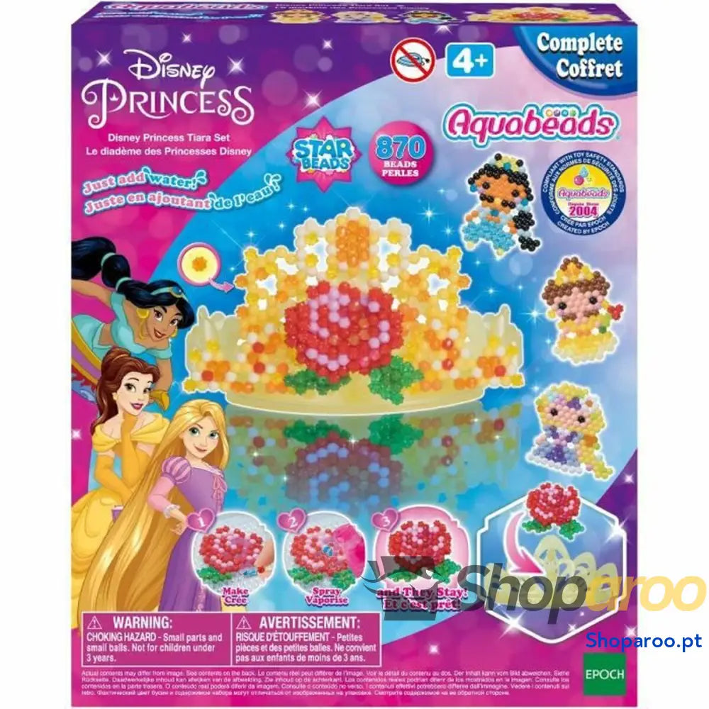 Missangas Aquabeads The Disney Princess Tiara 870 Peças