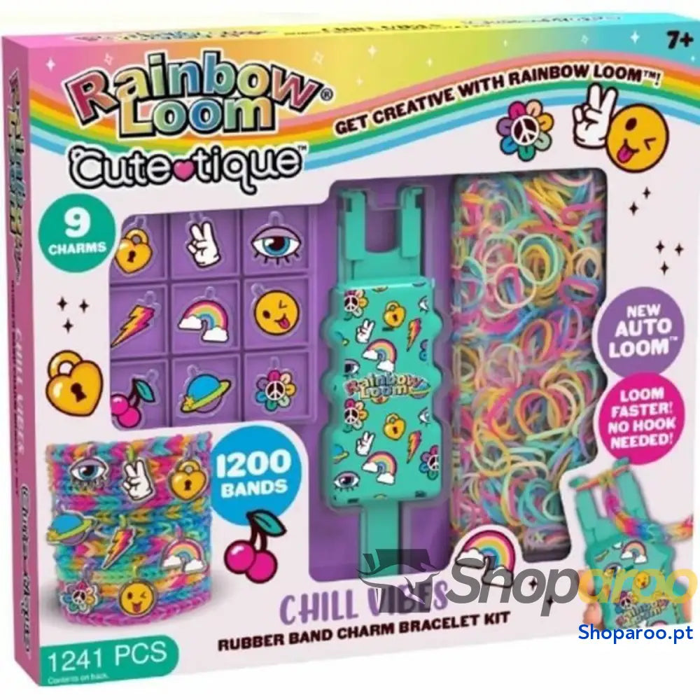 Missangas Bandai Rainbow Loom Cute Tique