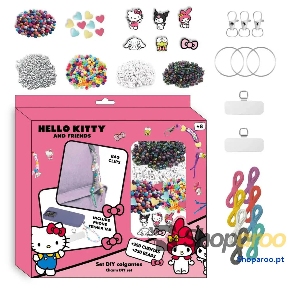 Missangas Hello Kitty 25,5 x 25 x 5 cm