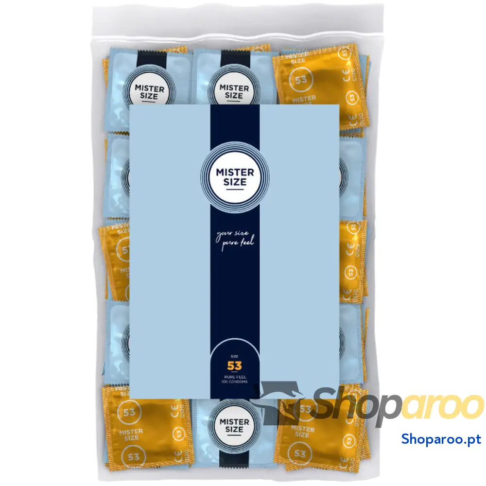 MISTER SIZE - PRESERVATIVO TAMANHO M 53 MM (100 UNIDADES)
