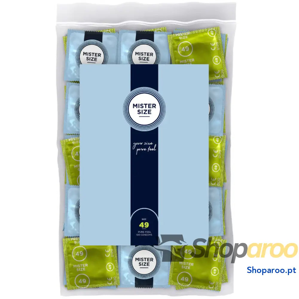 MISTER SIZE - PRESERVATIVO TAMANHO S 49 MM (100 UNIDADES)