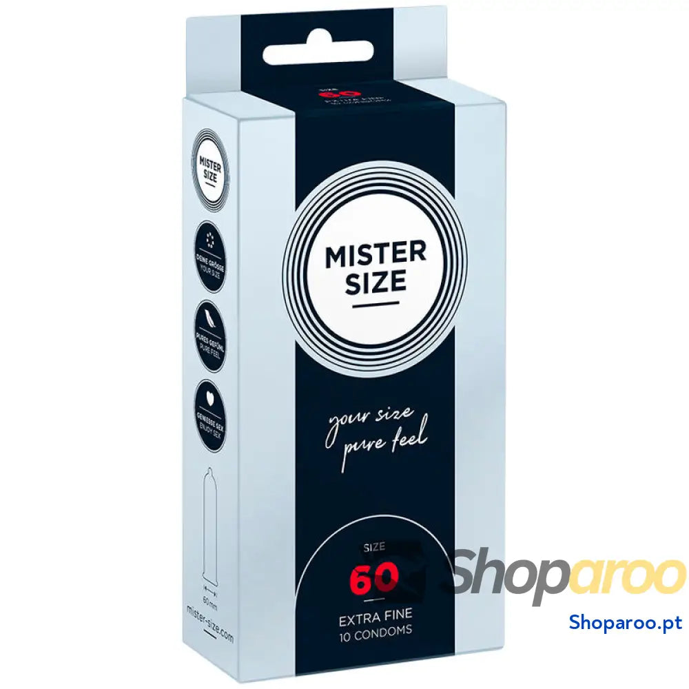 MISTER SIZE - PRESERVATIVO TAMANHO XL 60 MM (10 UNIDADES)