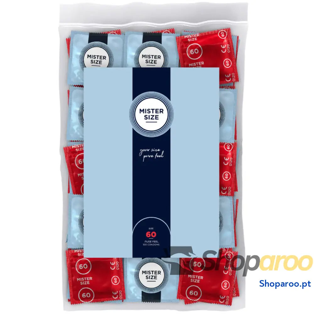 MISTER SIZE - PRESERVATIVO TAMANHO XL 60 MM (100 UNIDADES)