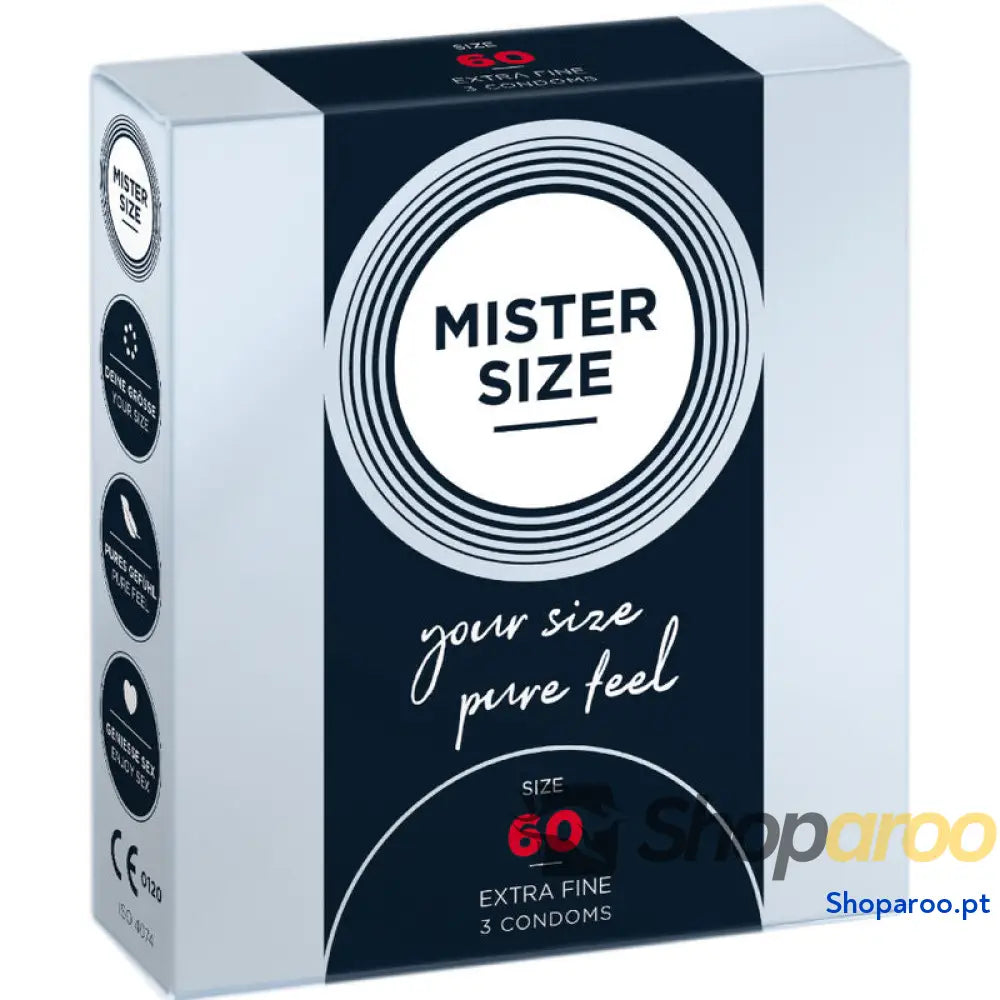 MISTER SIZE - PRESERVATIVO TAMANHO XL 60 MM (3 UNIDADES)