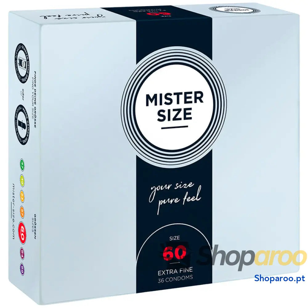 MISTER SIZE - PRESERVATIVO TAMANHO XL 60 MM (36 UNIDADES)