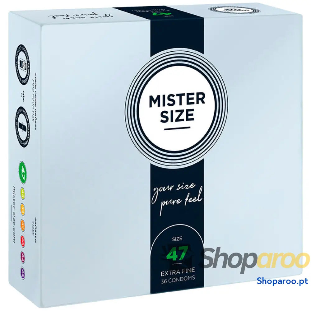 MISTER SIZE - PRESERVATIVOS TAMANHO XS 47 MM (36 UNIDADES)