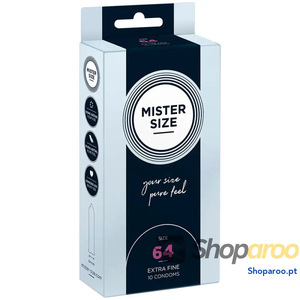 MISTER SIZE - PRESERVATIVOS TAMANHO XXL 64 MM (10 UNIDADES)