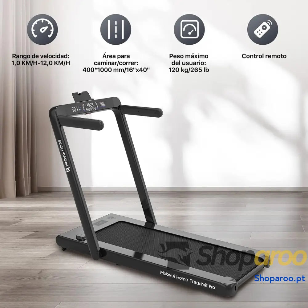 Mobvoi Home Esteira Smart AI com App TicSports Alto falante Bluetooth Integrado Controle Remoto Máquina para Caminhar