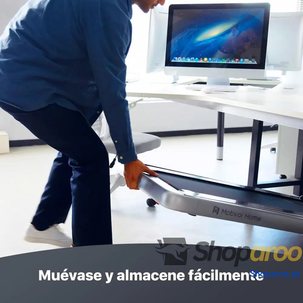 Mobvoi Home Esteira Smart AI com App TicSports Alto falante Bluetooth Integrado Controle Remoto Máquina para Caminhar