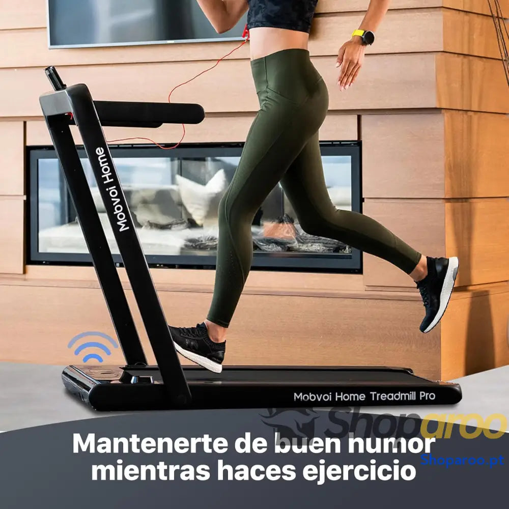 Mobvoi Home Esteira Smart AI com App TicSports Alto falante Bluetooth Integrado Controle Remoto Máquina para Caminhar
