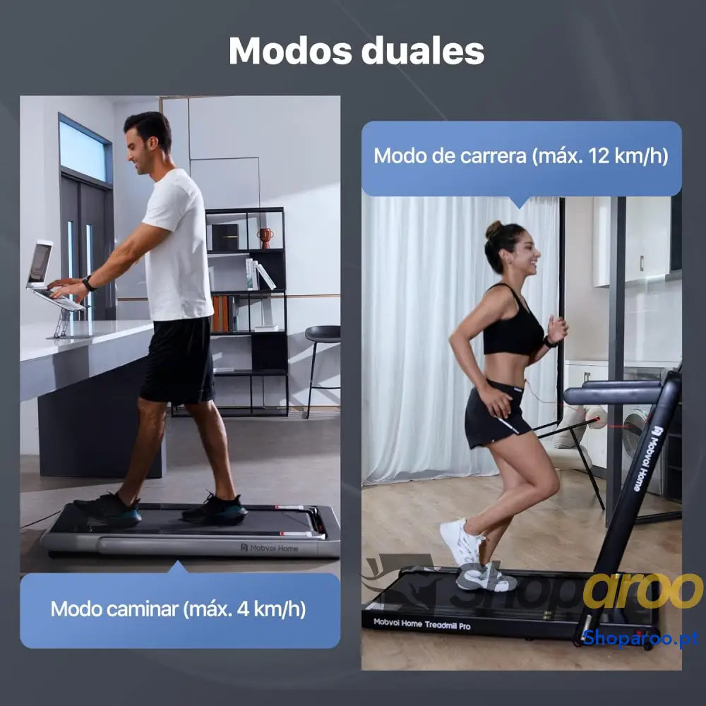 Mobvoi Home Esteira Smart AI com App TicSports Alto falante Bluetooth Integrado Controle Remoto Máquina para Caminhar