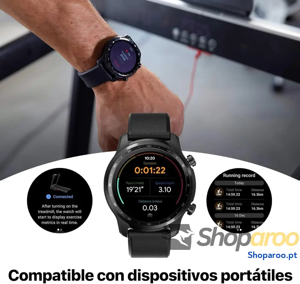 Mobvoi Home Esteira Smart AI com App TicSports Alto falante Bluetooth Integrado Controle Remoto Máquina para Caminhar