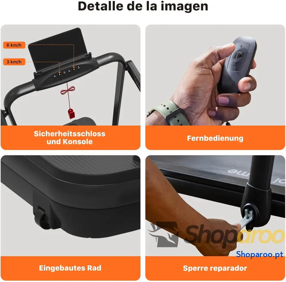 Mobvoi Home Treadmill SE Smart AI com TicSports App Cinta De Correr Plegable 3 En 1 2,5 HP Compact Portable Under Desk