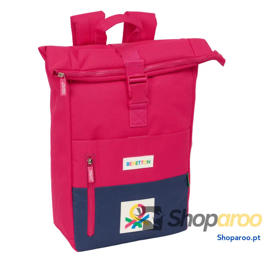Mochila Casual Benetton Cherry Cereja Azul Marinho