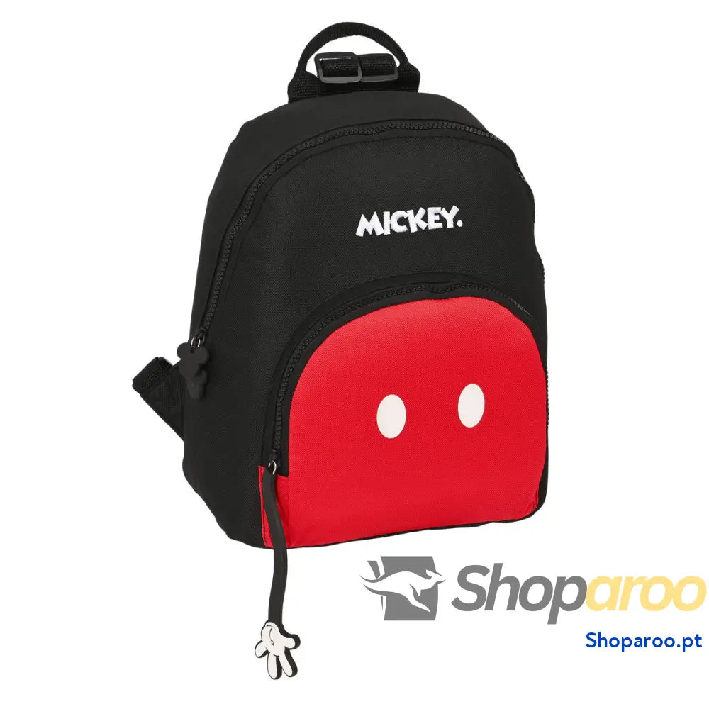 Mochila Casual Mickey Mouse Clubhouse Mickey mood Preto Vermelho 25 x 30 x 13 cm
