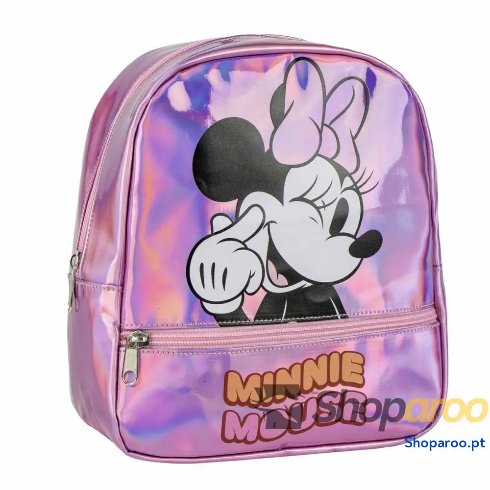 Mochila Casual Minnie Mouse Cor de Rosa 23 x 23 x 8 cm