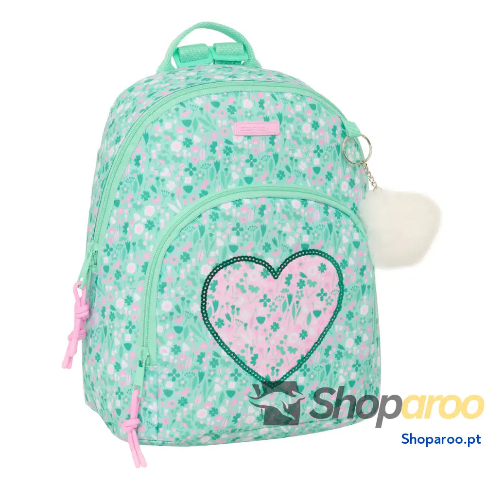 Mochila Casual Safta Cuore Menta 25 x 30 x 13 cm Mini