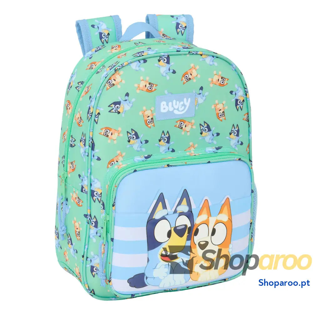 Mochila Escolar Bluey Sisters Verde 26 x 34 x 11 cm