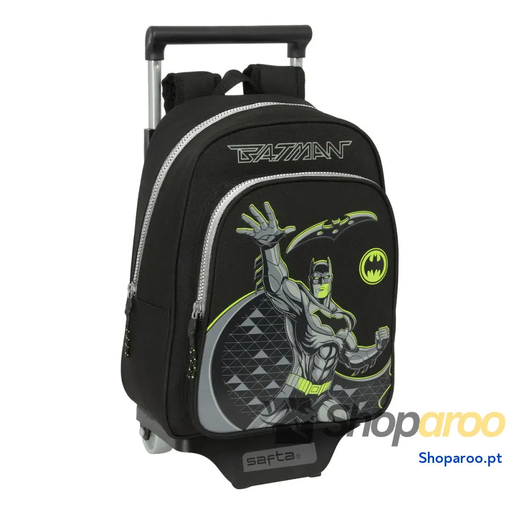 Mochila Escolar com Rodas Batman Game over Preto 27 x 33 x 10 cm
