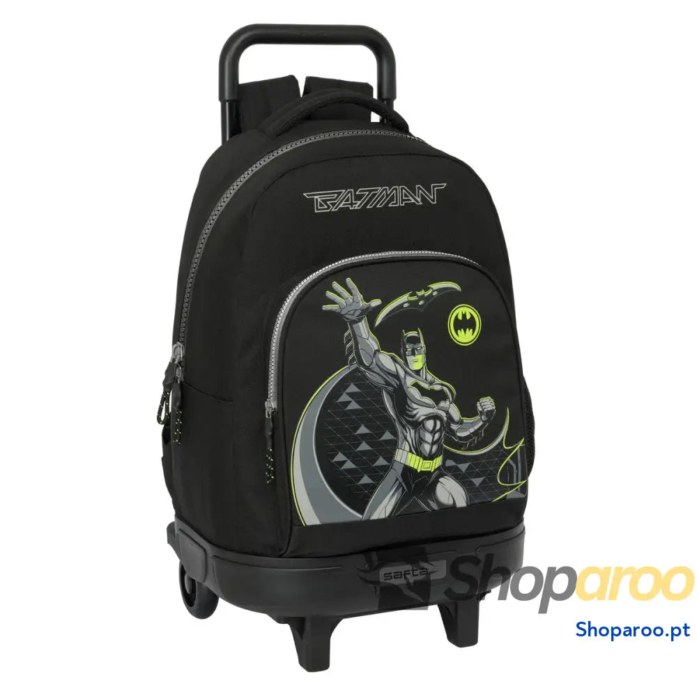 Mochila Escolar com Rodas Batman Game over Preto 33 x 45 x 22 cm