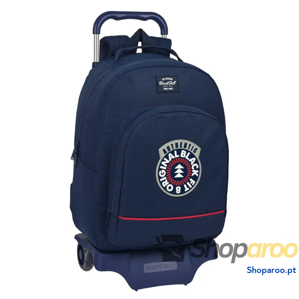 Mochila Escolar com Rodas BlackFit8 Azul Marinho 32 x 42 x 15 cm