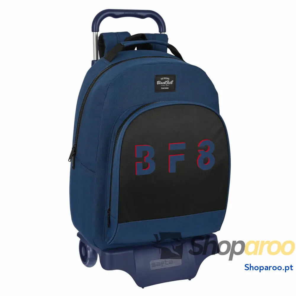 Mochila Escolar com Rodas BlackFit8 Urban Preto Azul Marinho (32 x 42 x 15 cm)