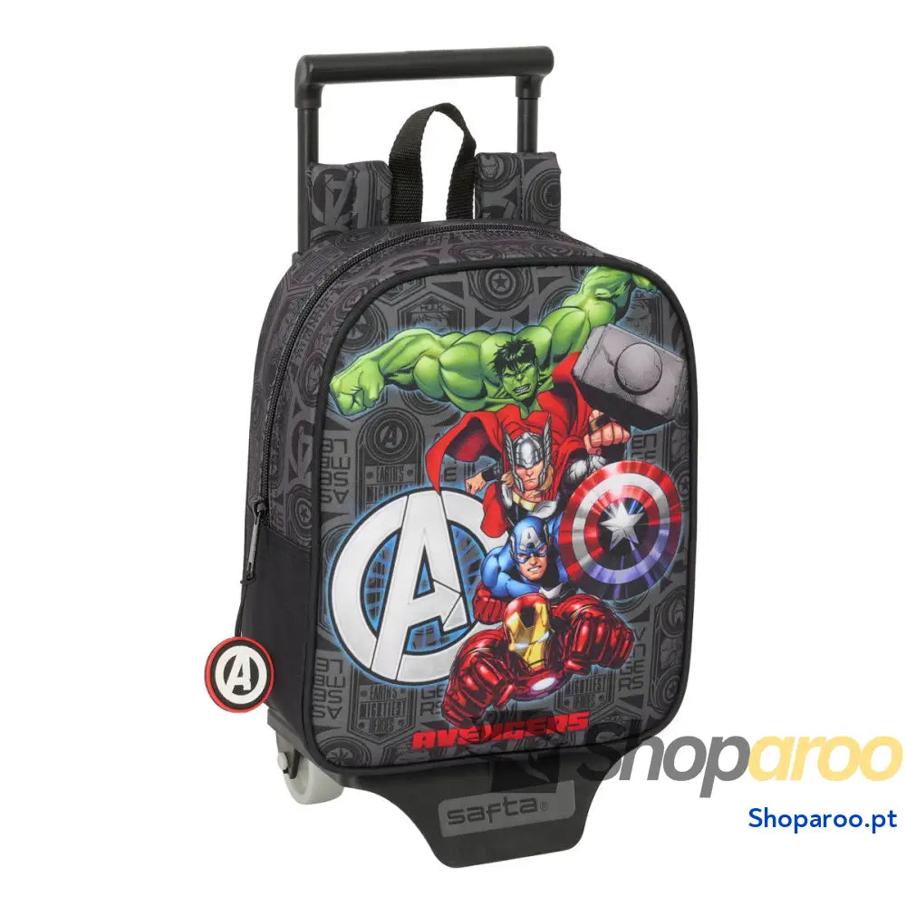 Mochila Escolar com Rodas The Avengers Vendetta Preto 22 x 27 x 10 cm
