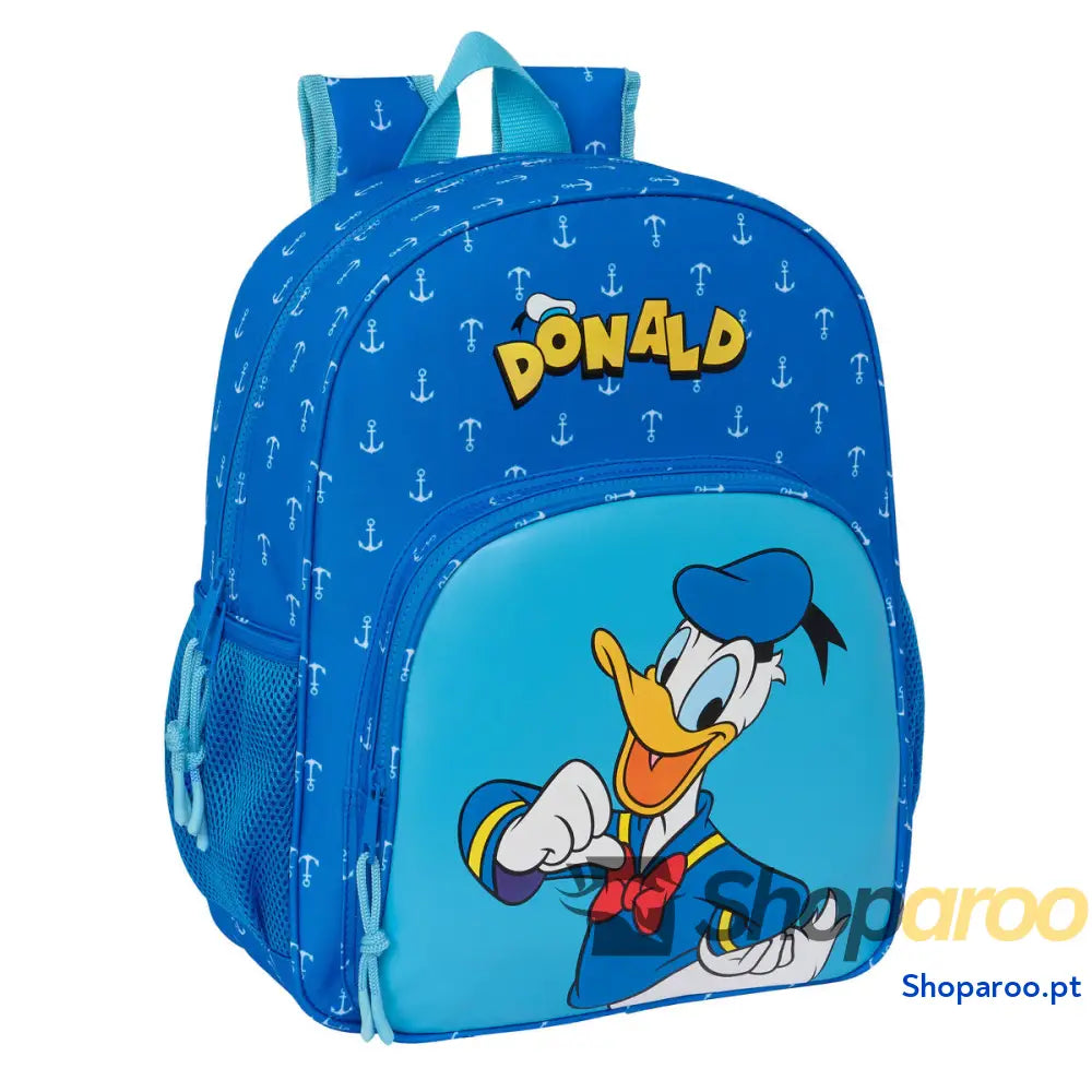 Mochila Escolar Donald Azul 32 X 38 X 12 cm