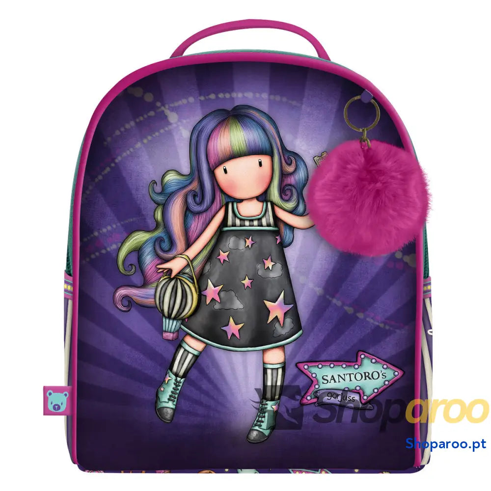 Mochila Escolar Gorjuss Up and away Roxo 20 x 22 x 10 cm